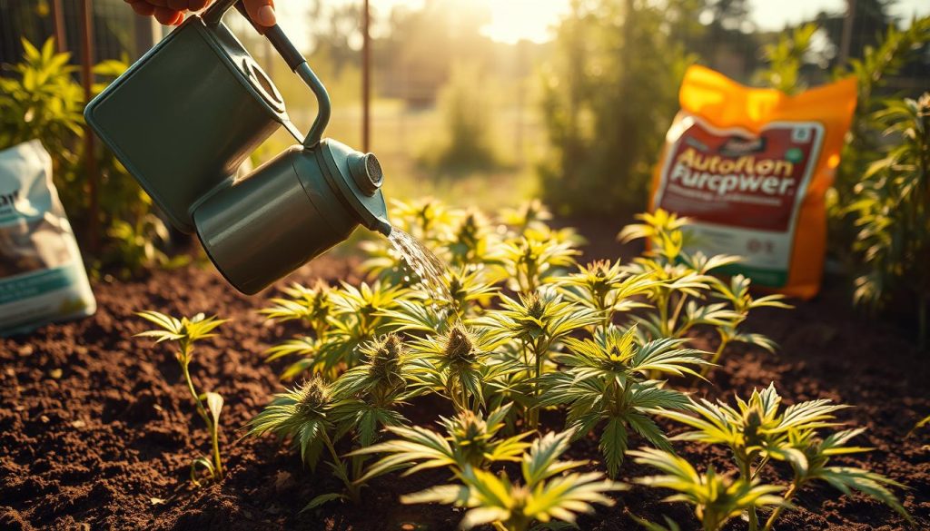 Bewässerung und Düngung von Autoflower